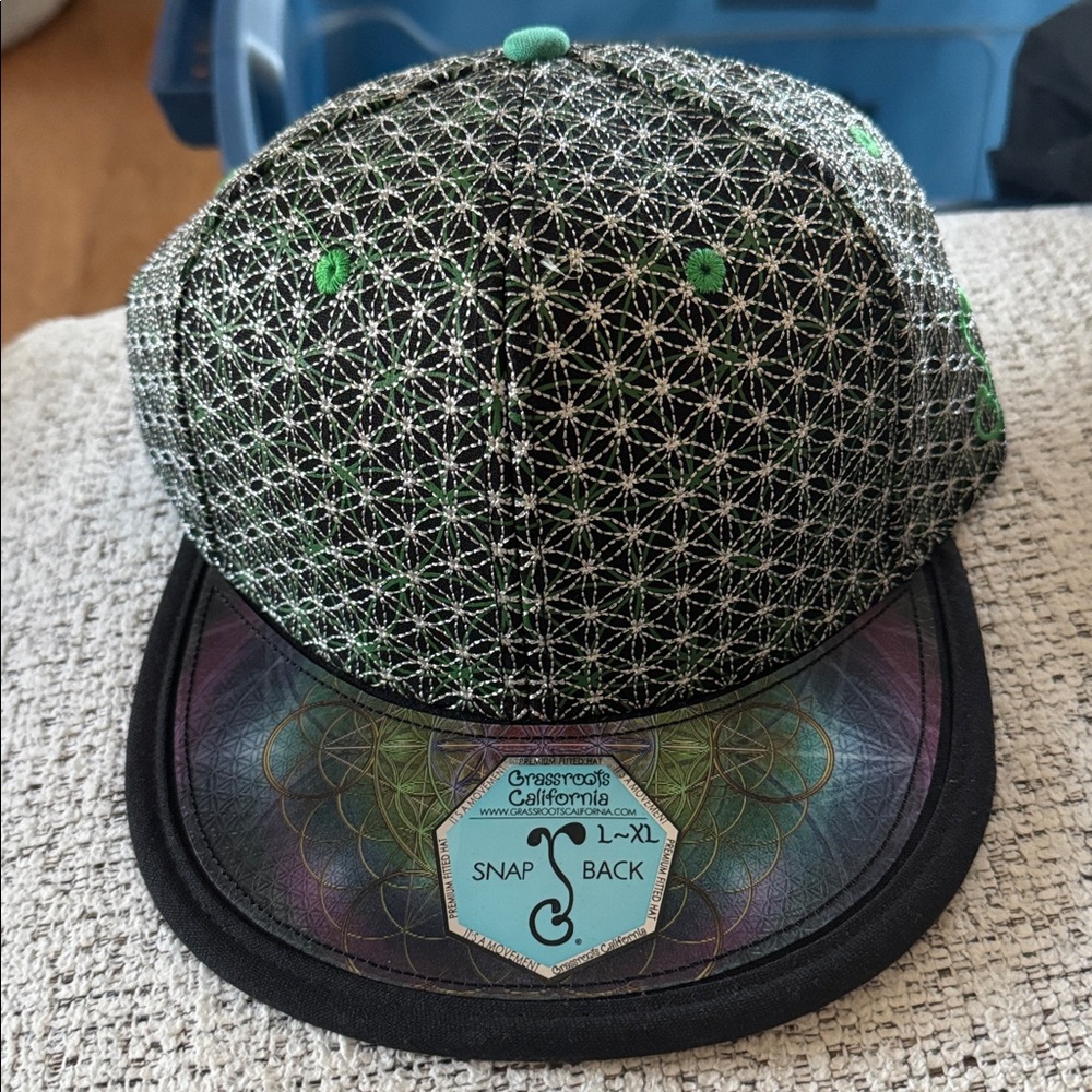 Grassroots Limited Edition Geometric Pattern Snapback Hat